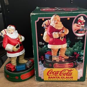 Ertl Company Coca-Cola Santa Mechanical Coin Bank